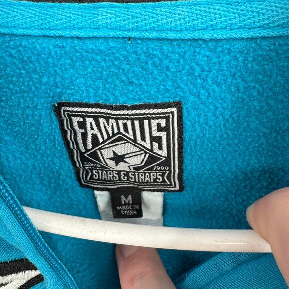 Vintage Y2K Famous Stars and Straps Family Full Zip Hoodie Adult M Blue Black - Picture 10 of 12